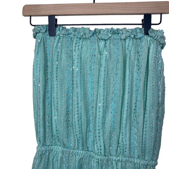 SUNDRESS Anoushka Strapless Mini Dress in Petra Aqua & Pink Beach Cocktail XS/S - Picture 6 of 11